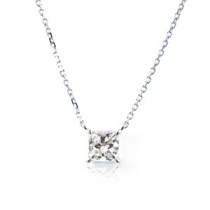 Princess-Cut Diamond Necklace — 1ct