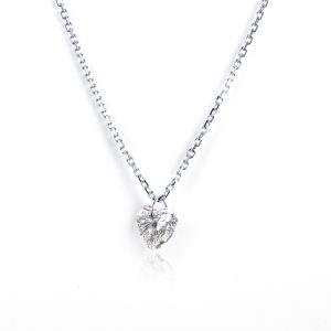 Heart Diamond Necklace — 1ct
