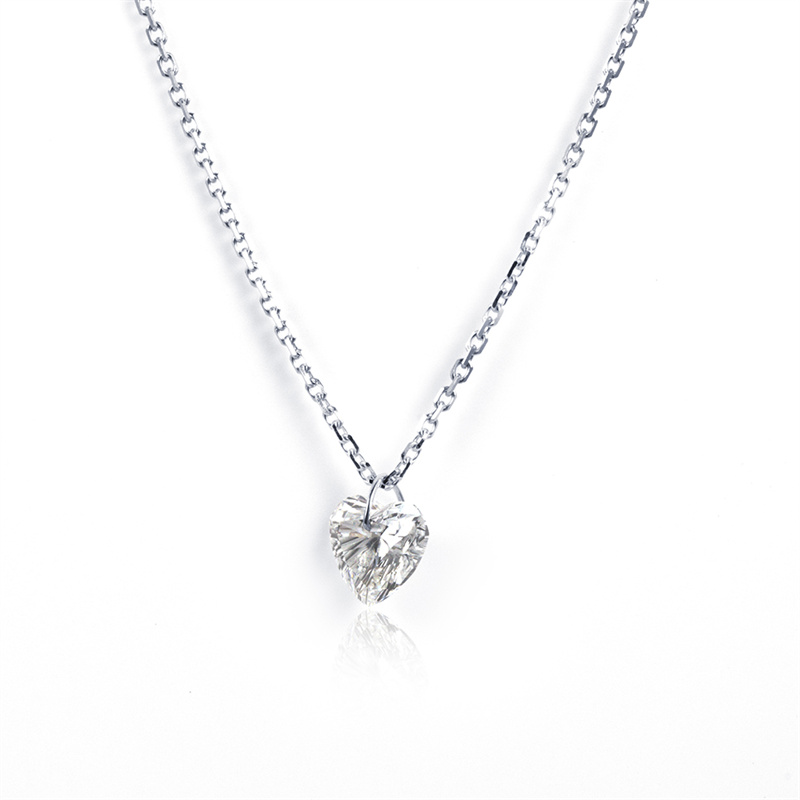 Heart Diamond Necklace — 1ct