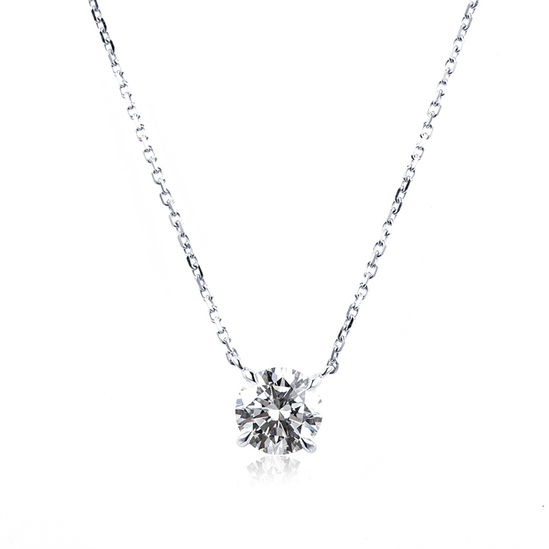 Round Diamond Necklace — 1ct, H Colour - Image 2