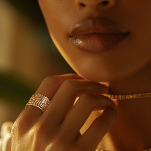 Pave Solitaire band detail