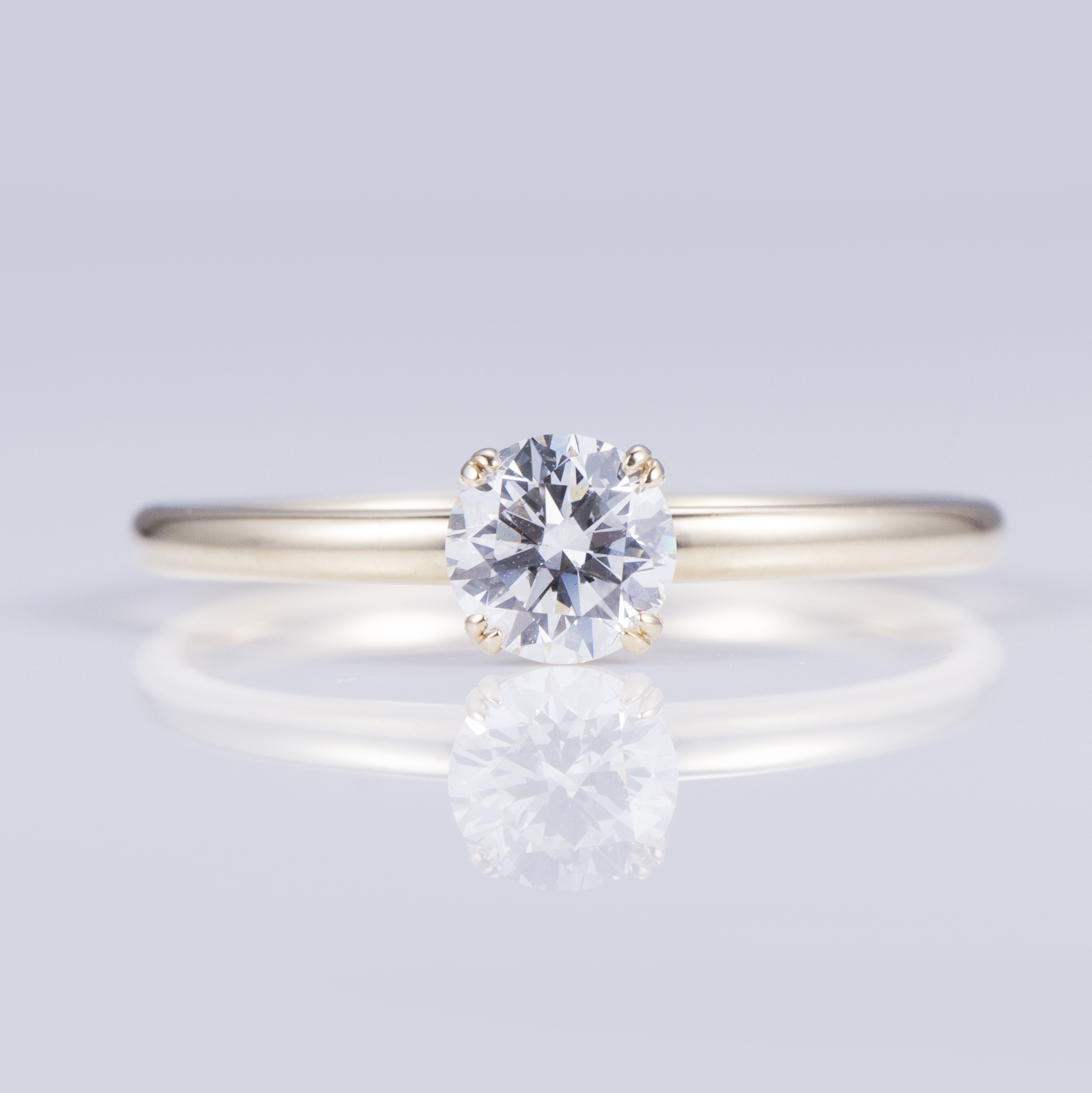 Classic Round Diamond Solitaire Ring — product view 1