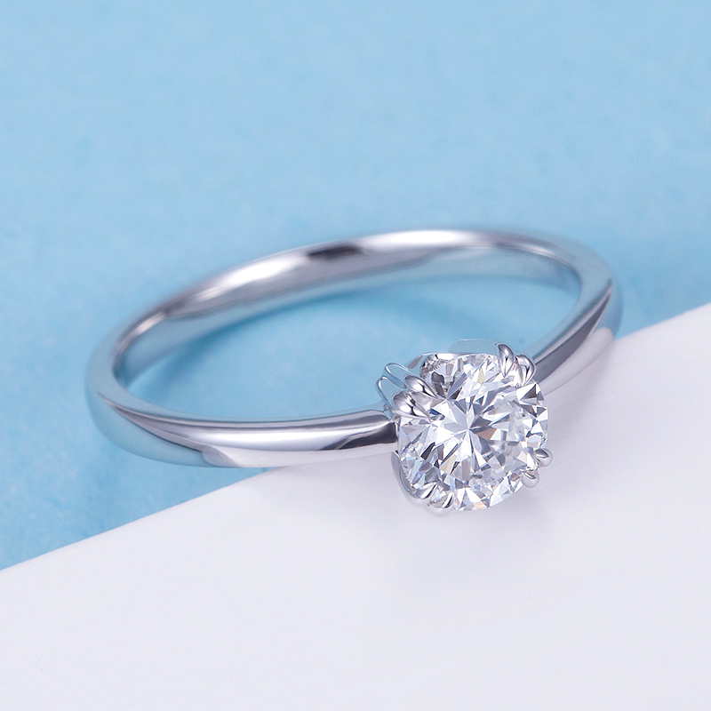 Round Diamond Solitaire Ring — product view 2