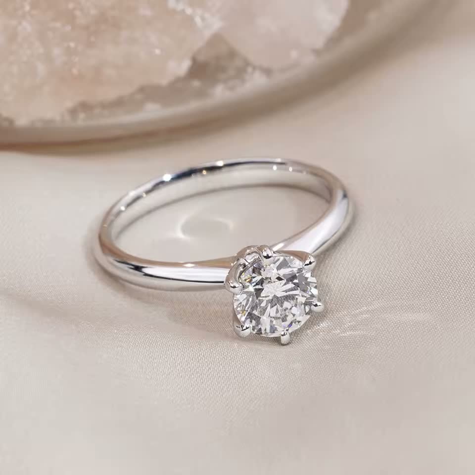 PT950 Platinum Round Diamond Solitaire Ring - 2.05ct