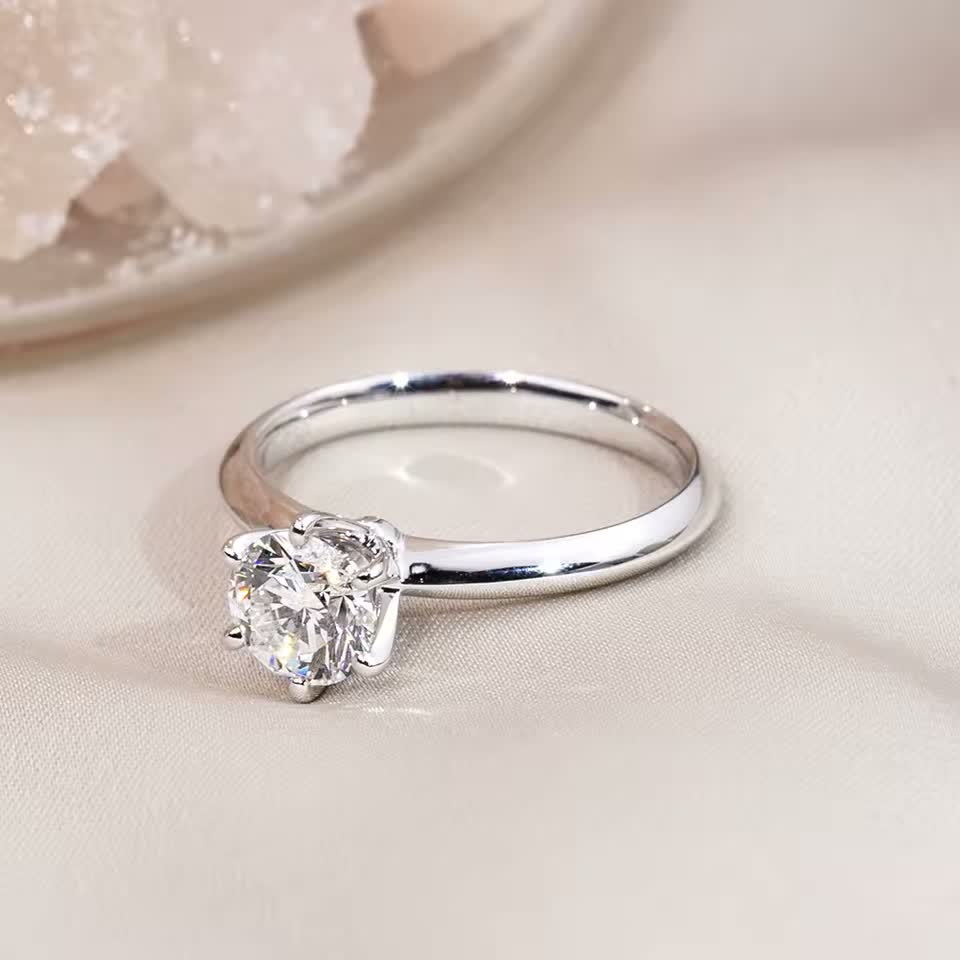 PT950 Platinum Round Diamond Solitaire Ring - 2.05ct